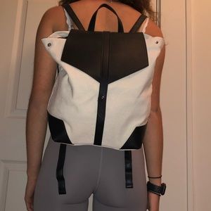 Small canvas backpack